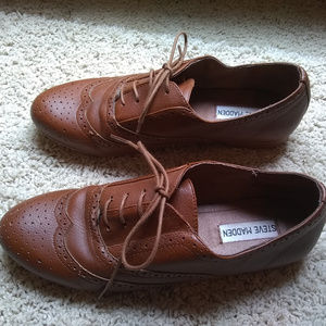 Brown Women's Oxford Flats (Steve Madden)
